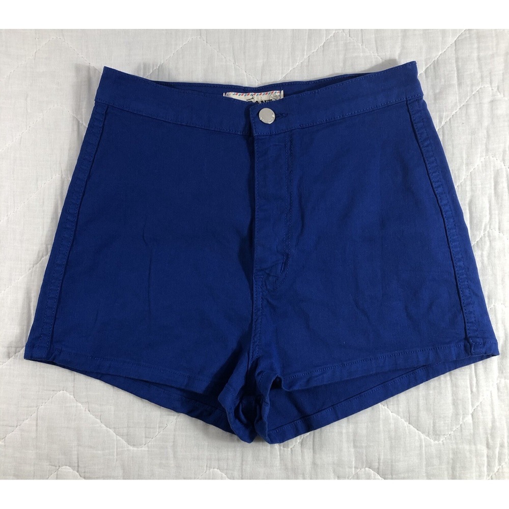 Vibrant‎ MIU Shorts Women's Medium Blue Denim Juniors High Rise 1" Inseam USA